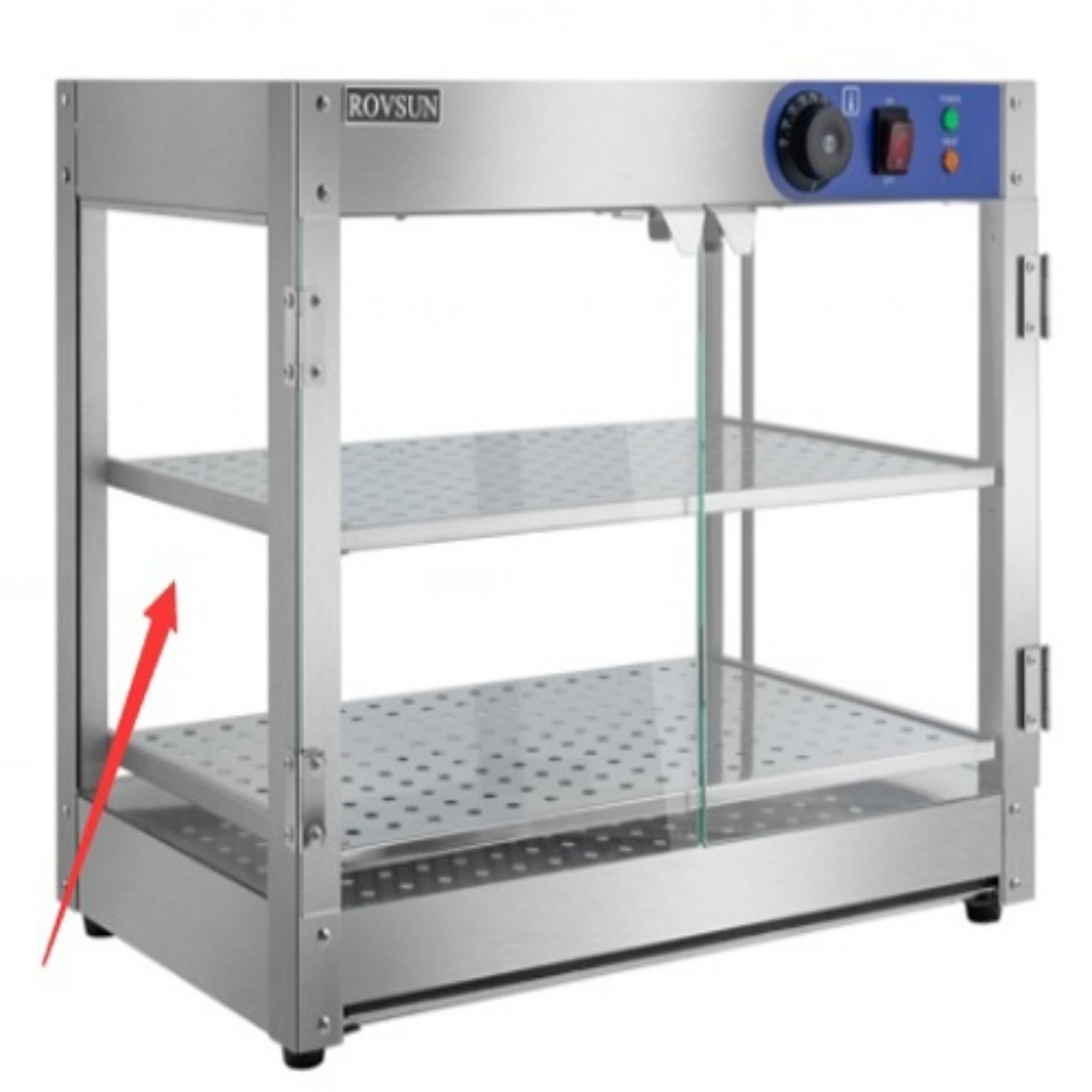 ROVSUN NB-02 Side Glass for 24" Heated Display Case