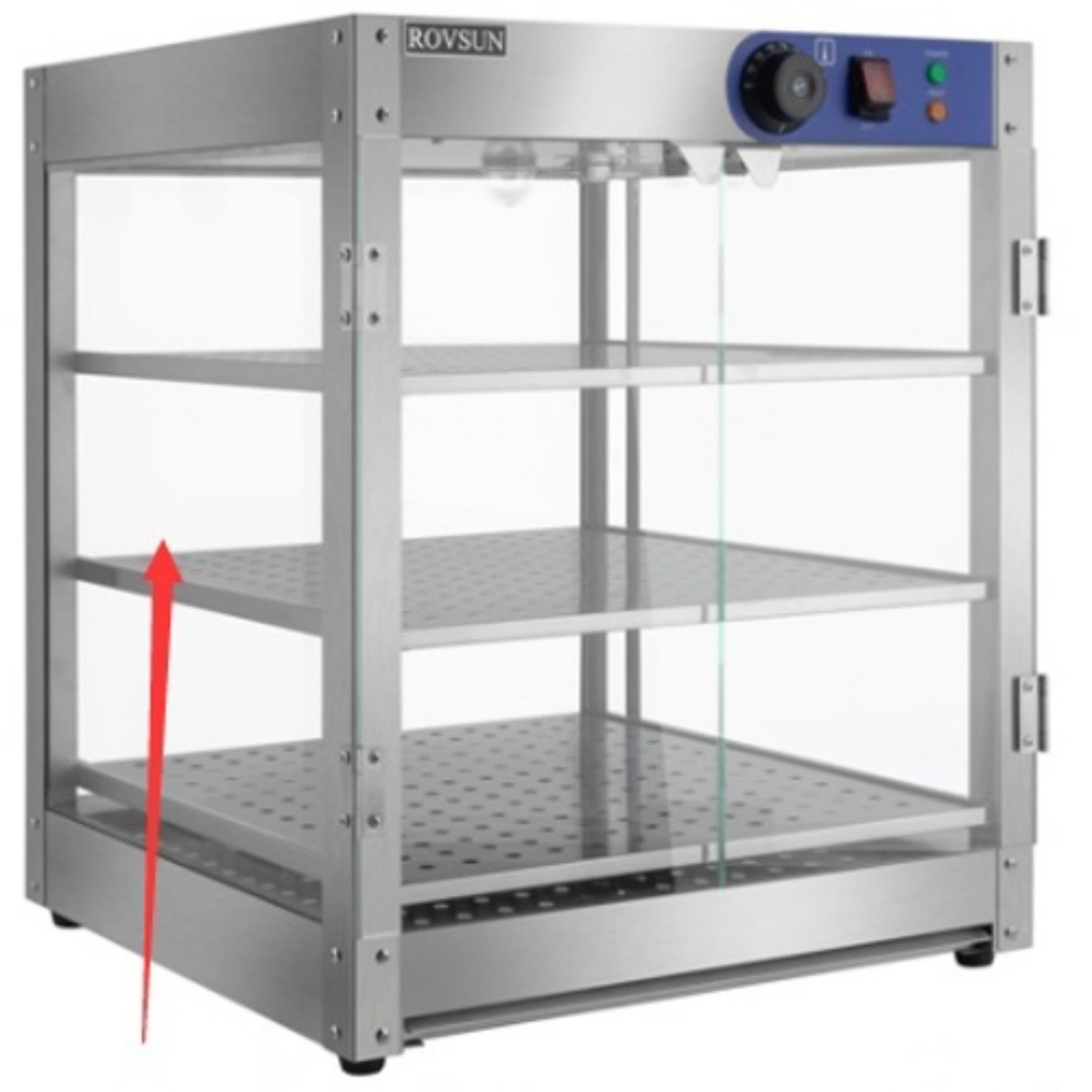 ROVSUN NB-03 Side/Back Glass for 20" Heated Display Case