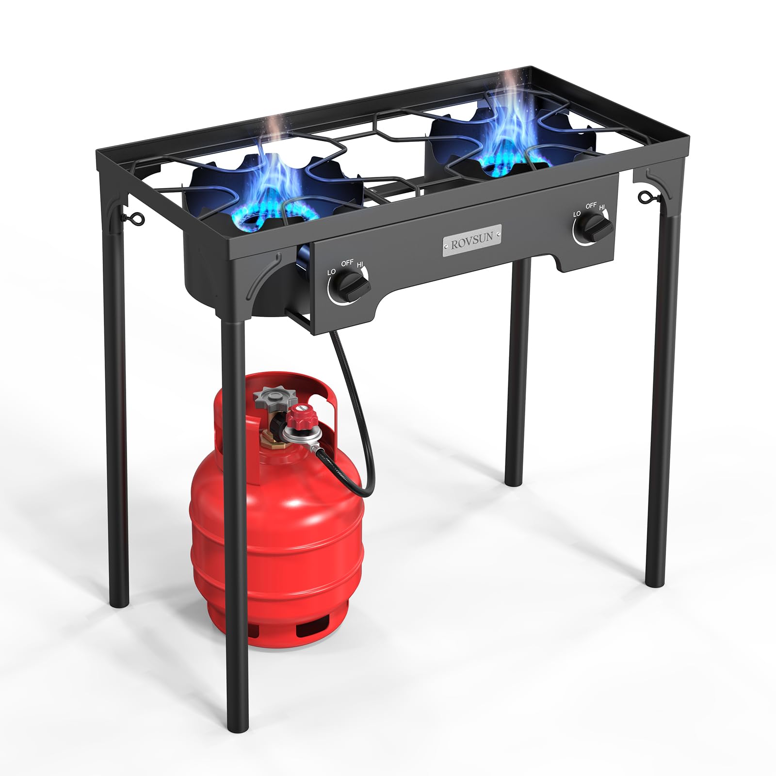 ROVSUN 2-Burner 150,000 BTU Outdoor Camping Propane Stove