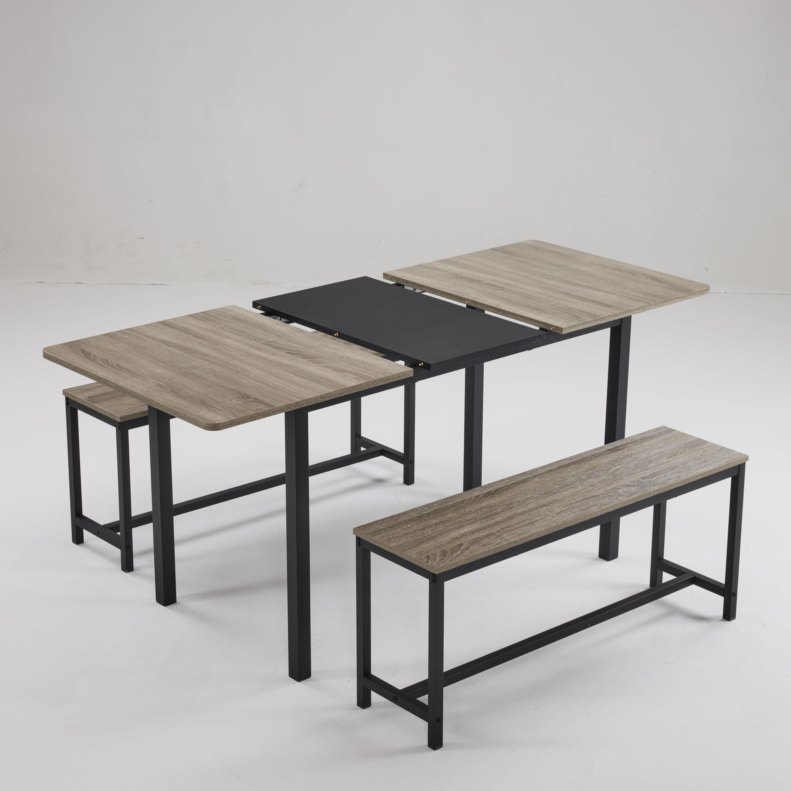 Transformer Table Dining Room Sets With Extendable Table Bench