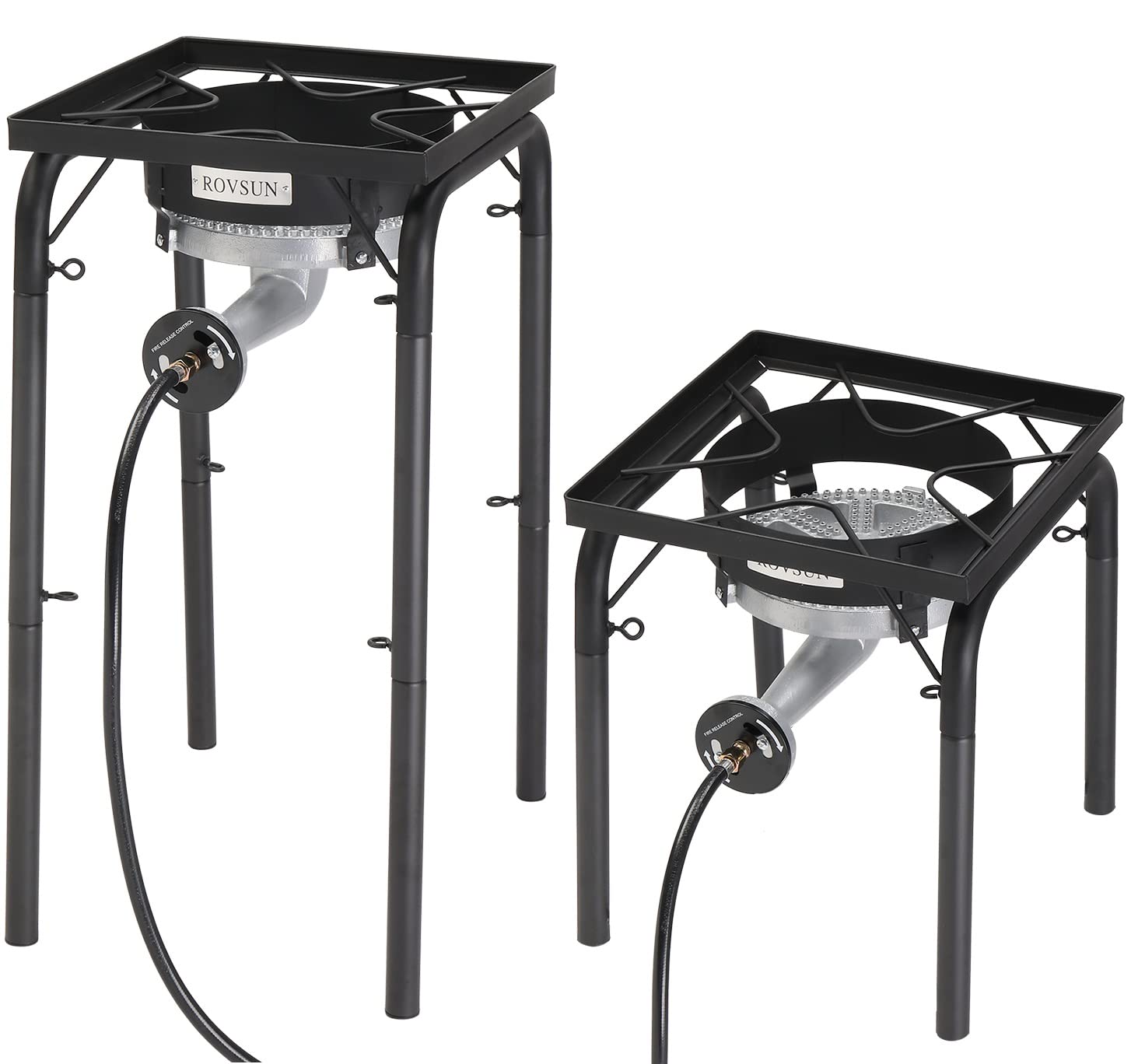 ROVSUN Single Burner 200,000 BTU Outdoor Propane Stove for Camping
