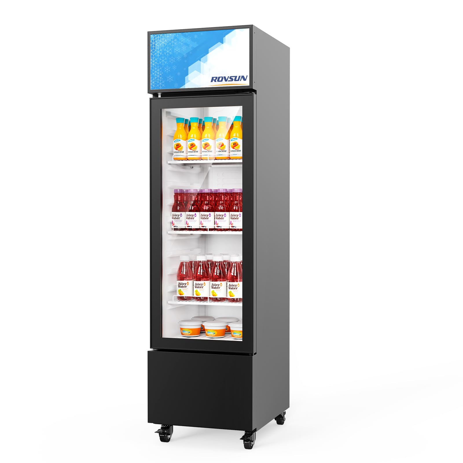 ROVSUN 17" 6 Cu.Ft. 160W 115V Black Beverage Refrigerator