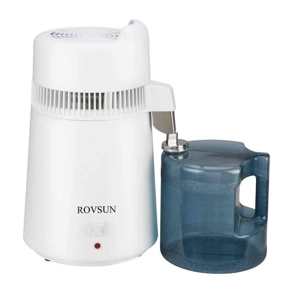 ROVSUN 1.1 Gal 750W 110V Water Distiller Countertop White