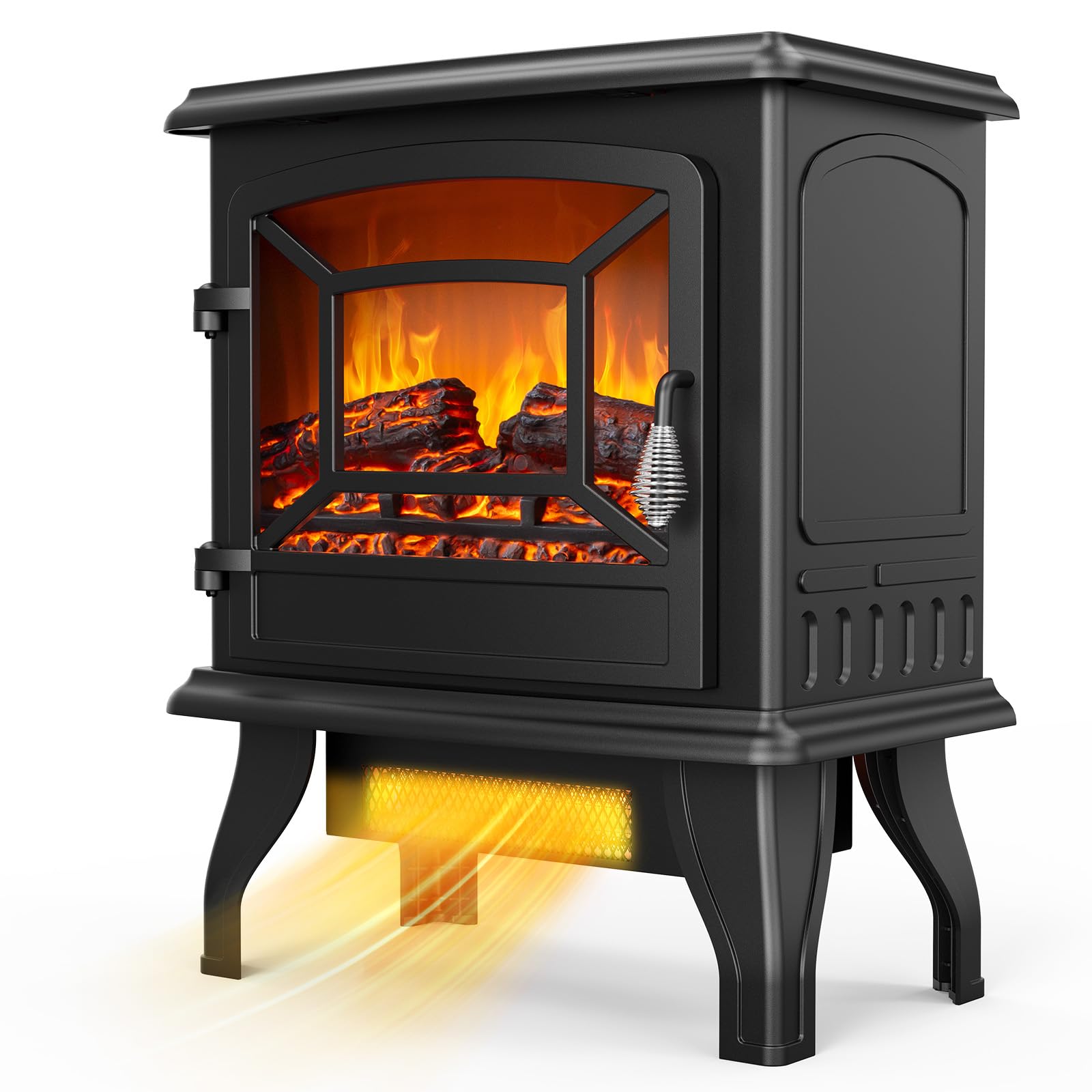 ROVSUN 20" High 1400W 120V Electric Fireplace Stove Black