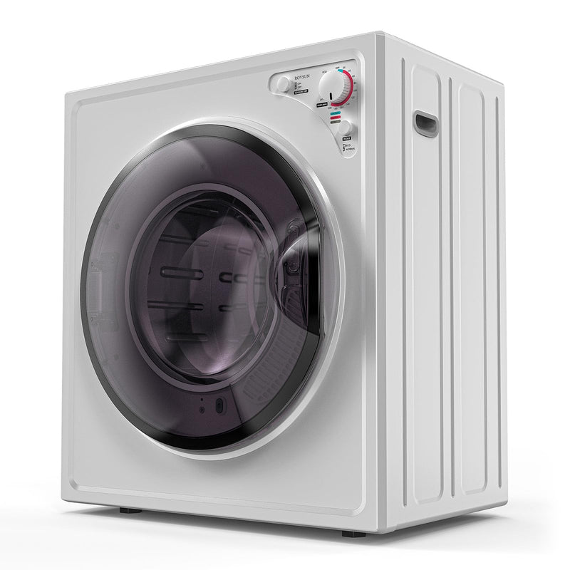 ROVSUN 9 LBS 1300W 110V Tumble Dryer Machine with Classic Knob Control White