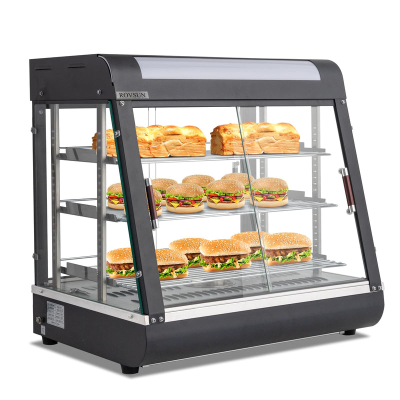 ROVSUN 3-Tier 26 Inch 1200W 110V Countertop Hot Food Warmer Display Case