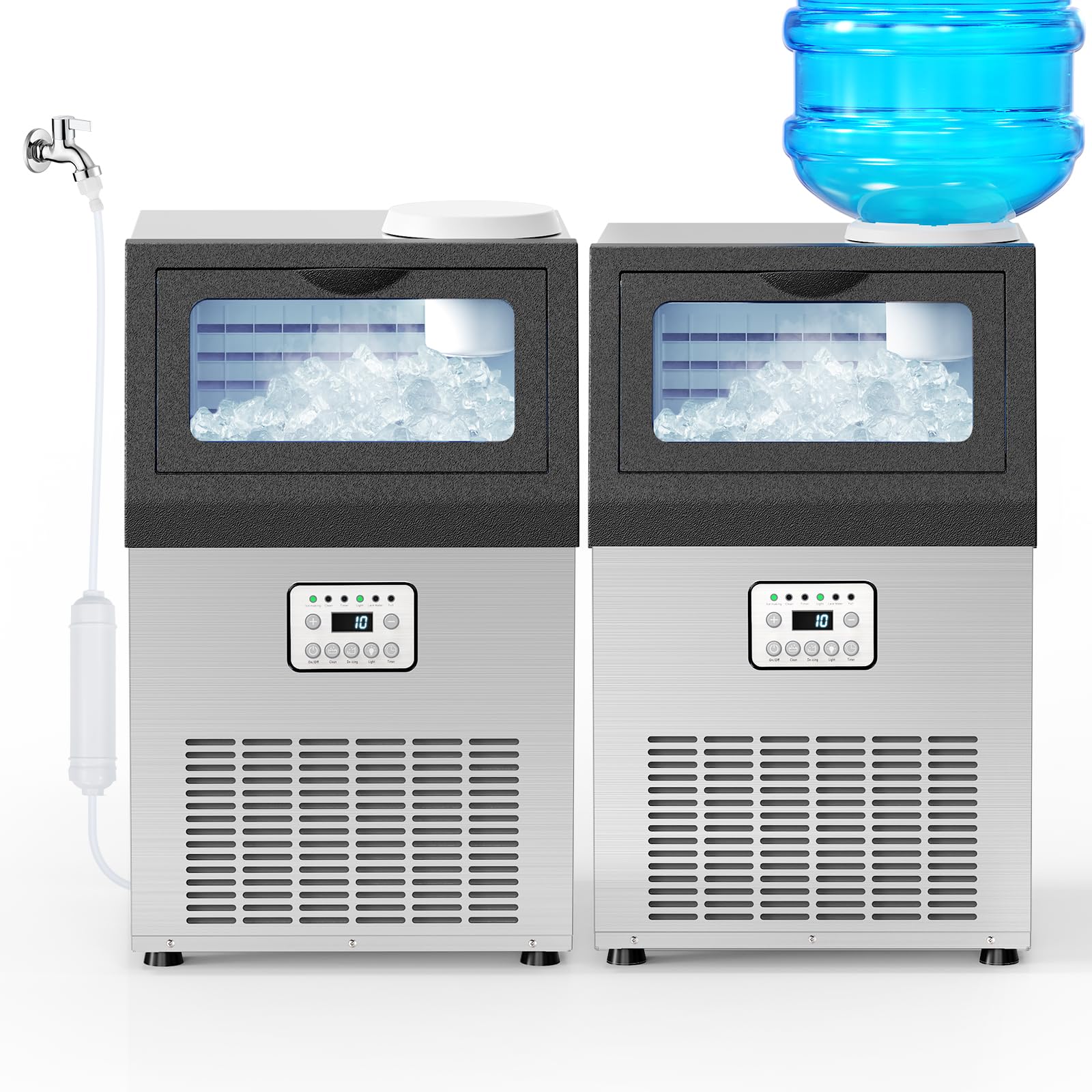 ROVSUN 14" 80 lbs Air Cooled Ice Machine Countertop