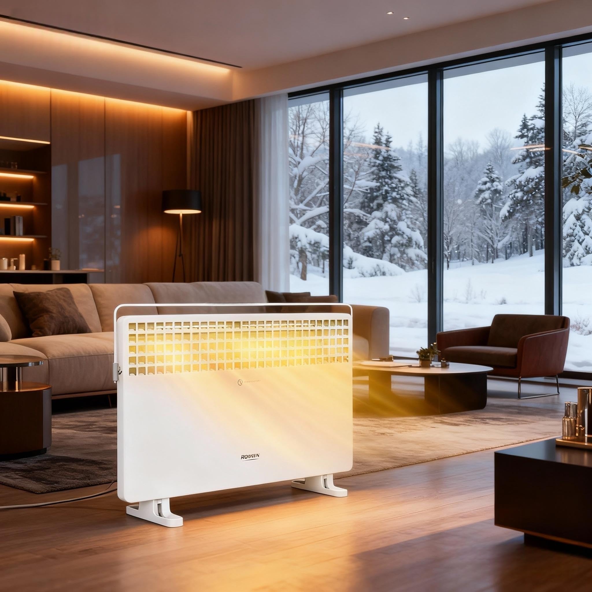 ROVSUN 1,500W 120V Panel Heater with Towel Bar