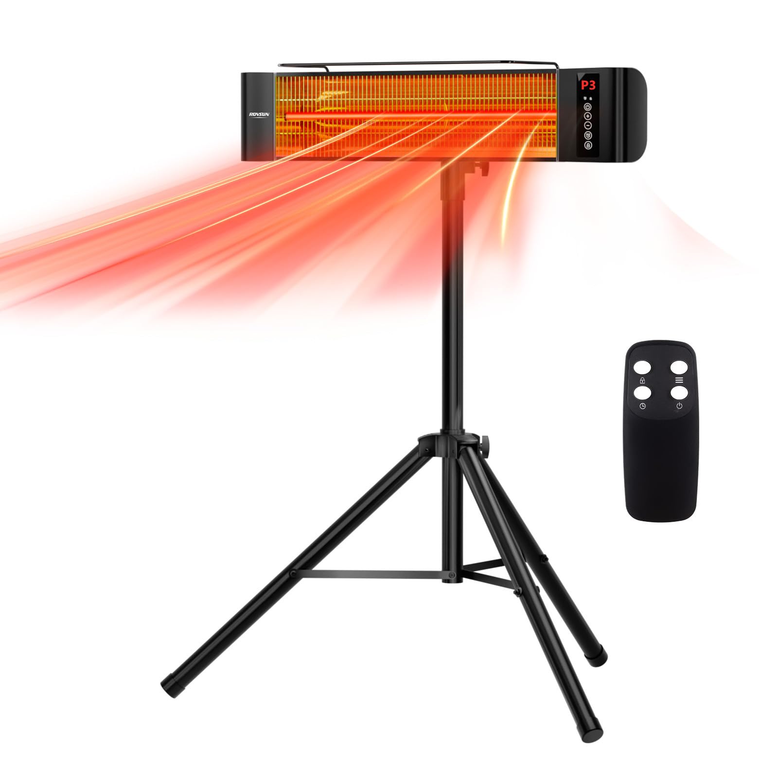 ROVSUN 1,500W 120V Electric Heater with Remote Control Freestanding