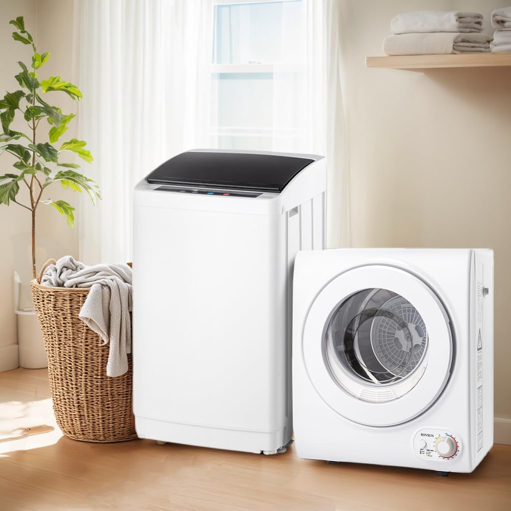 ROVSUN 17.8 LBS Full Automatic Washing Machine and 1.5 Cu.Ft Portable Clothes Dryer Set