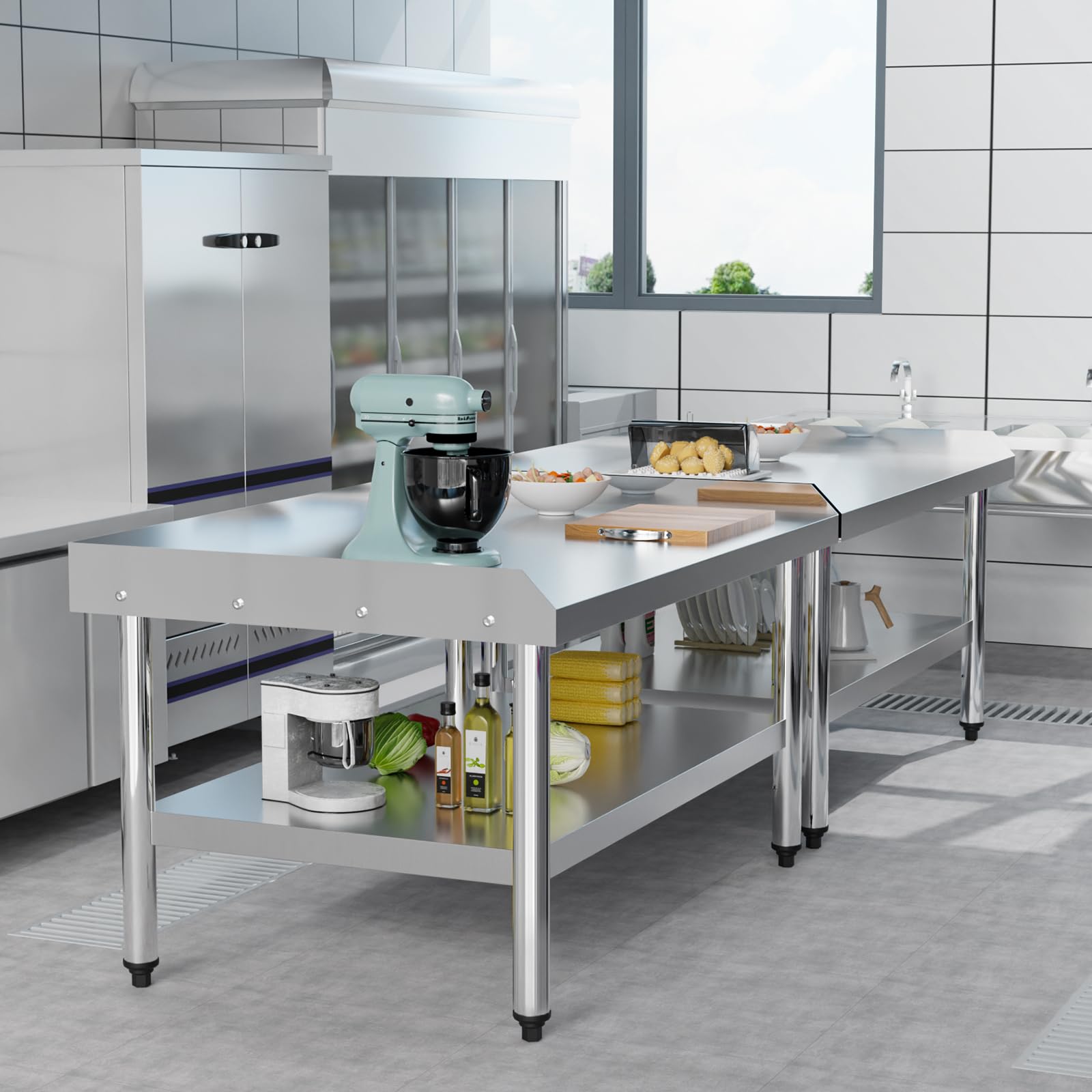 ROVSUN 48" x 30" Stainless Steel Equipment Stand
