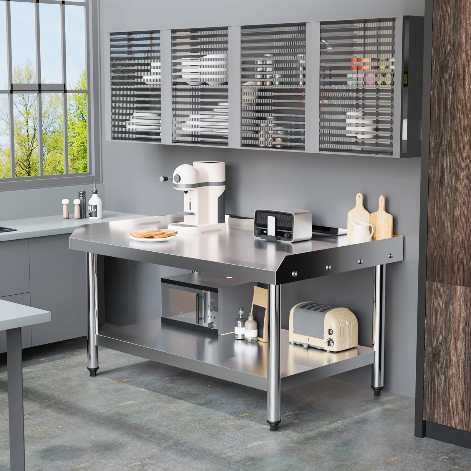 ROVSUN 48" x 30" Stainless Steel Equipment Stand