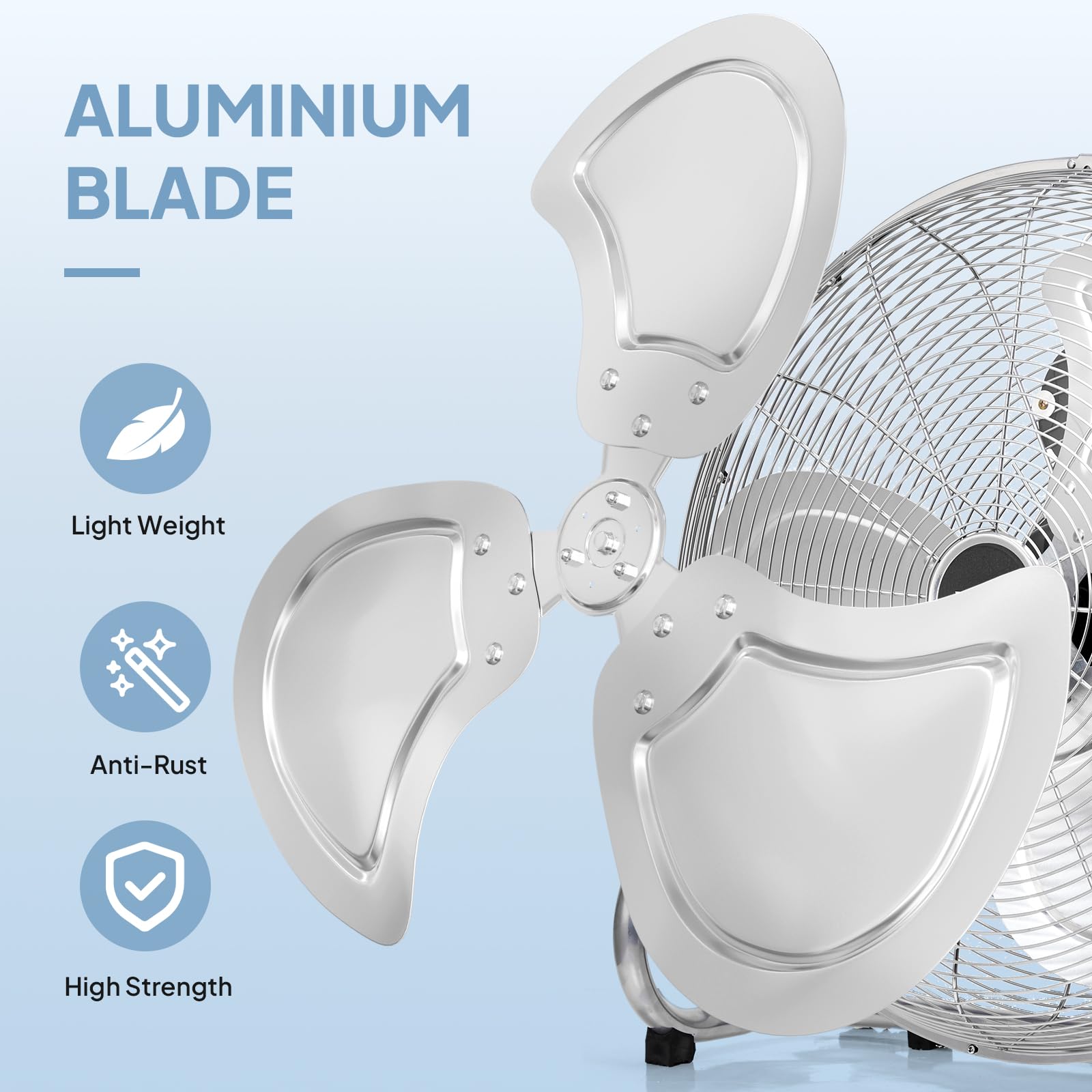 ROVSUN 12" 60W 110V Industrial Floor Fan