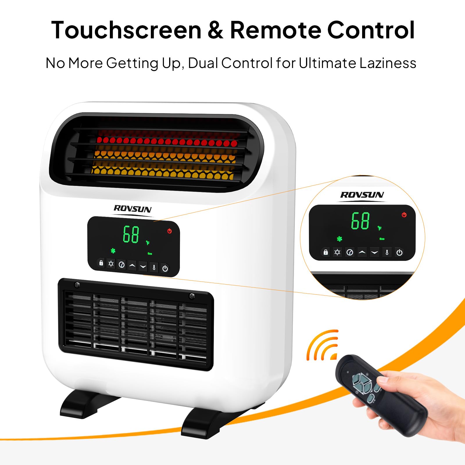 ROVSUN 1,500W 120V Wall-Mounted & Freestanding Heater