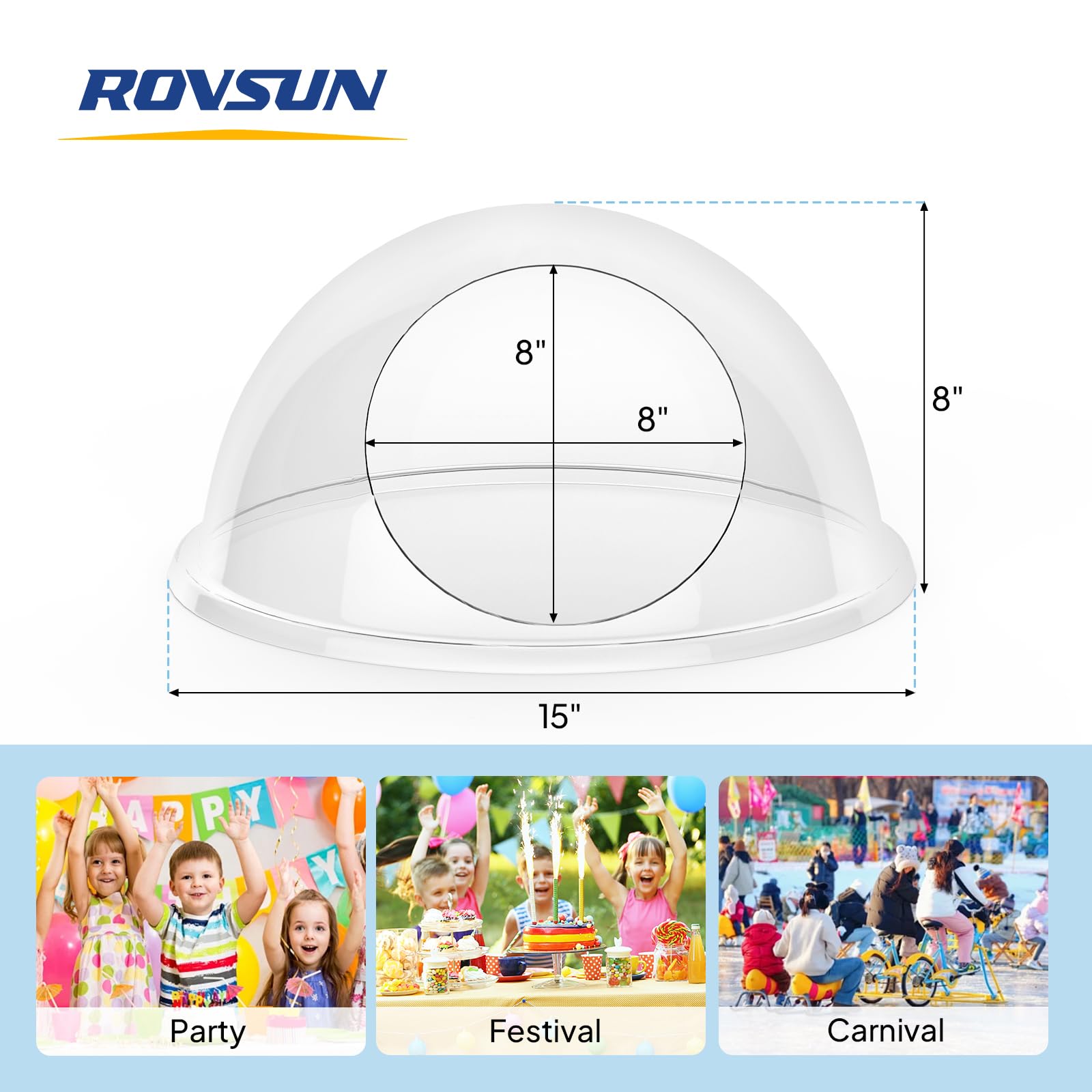 ROVSUN 15 Inch Cotton Candy Machine Cover