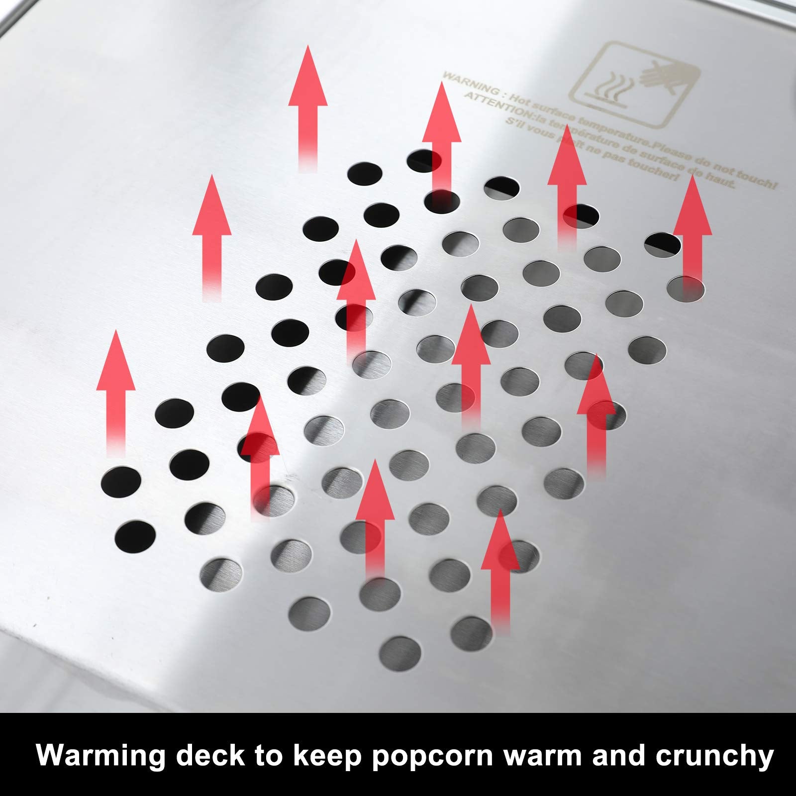 ROVSUN 8 oz Black Popcorn Machine with Cart