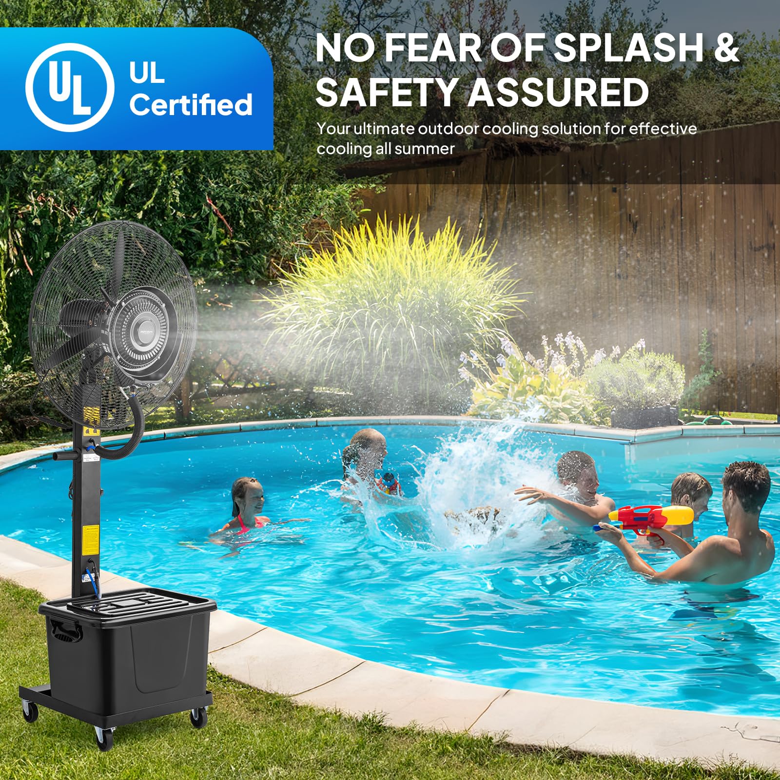 ROVSUN 30" 300W 110V Industrial Industrial Mister Fan