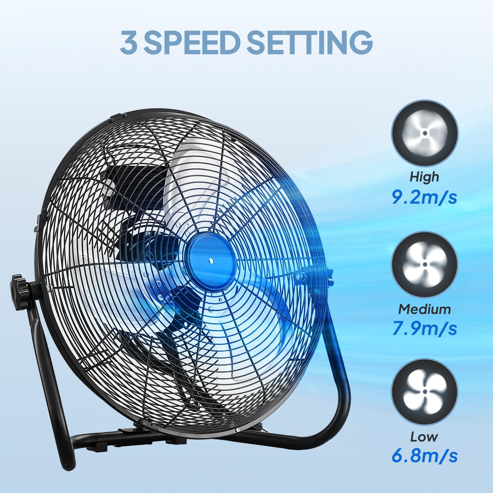 ROVSUN 16" 110W 110V Industrial Floor Fan