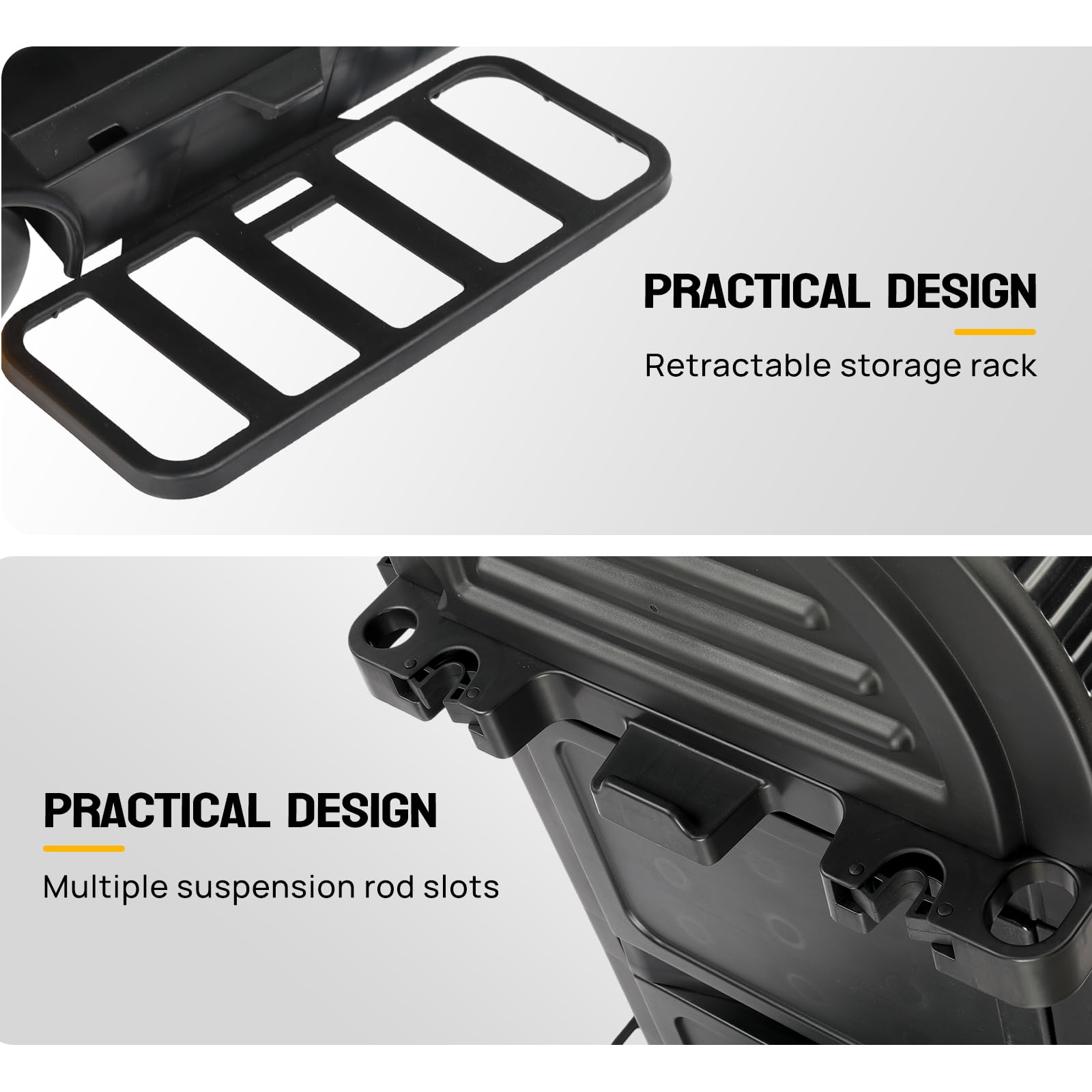 51" Janitorial Cart Cleaning Cart with Key-Locking Cabinet