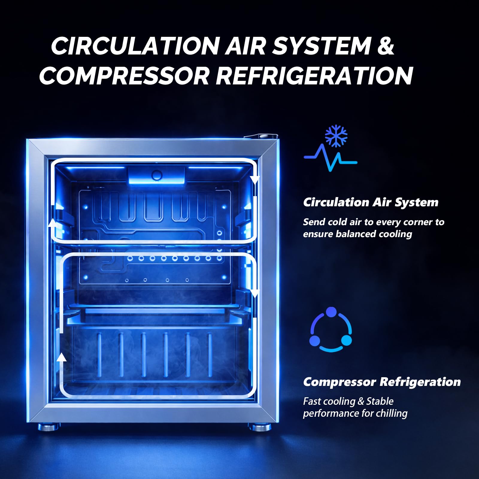 ROVSUN 28 Cans 15" Wide Beverage Refrigerator Cooler