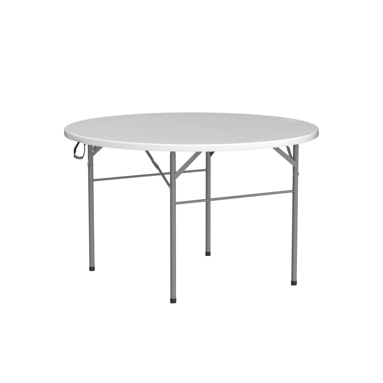 48" Round Bi-Folding Portable Plastic Dining Card Table
