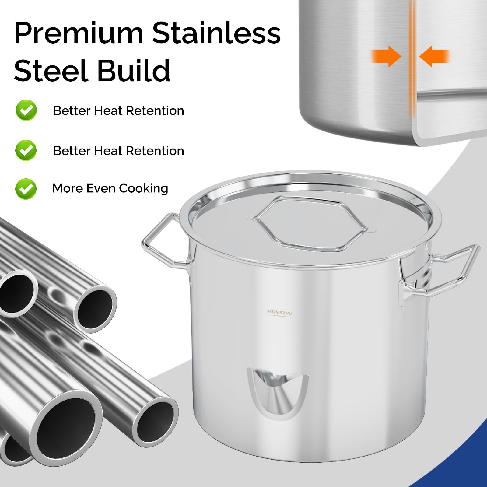 ROVSUN 24 QT Stainless Steel Tamale Steamer Pot