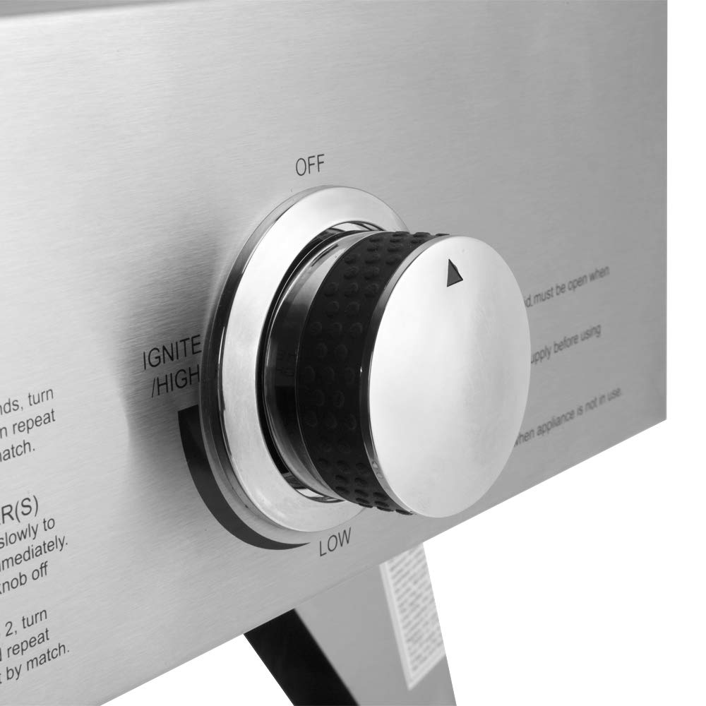 ROVSUN 2-Burner 20,000 BTU Portable Propane Grill Tabletop