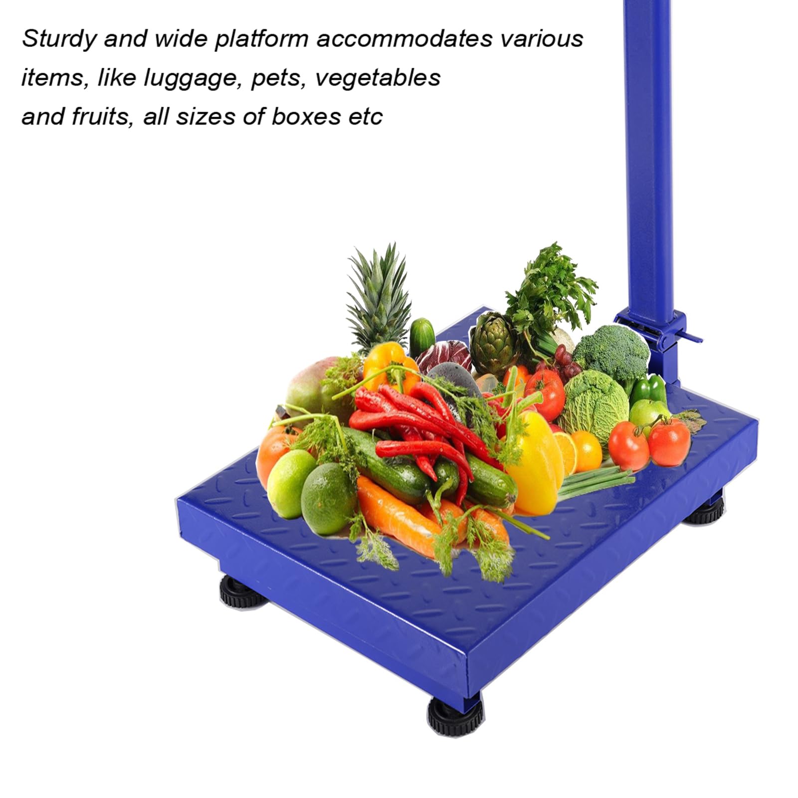 661 LBS Weight Electronic Platform Scale for Retail Super Market Grocery Stores Blue