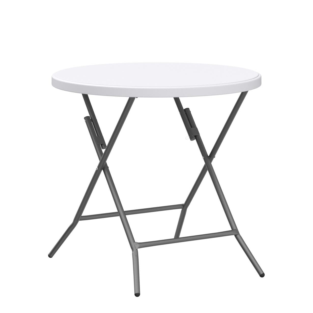 32" Round Folding Portable Plastic Dining Table White