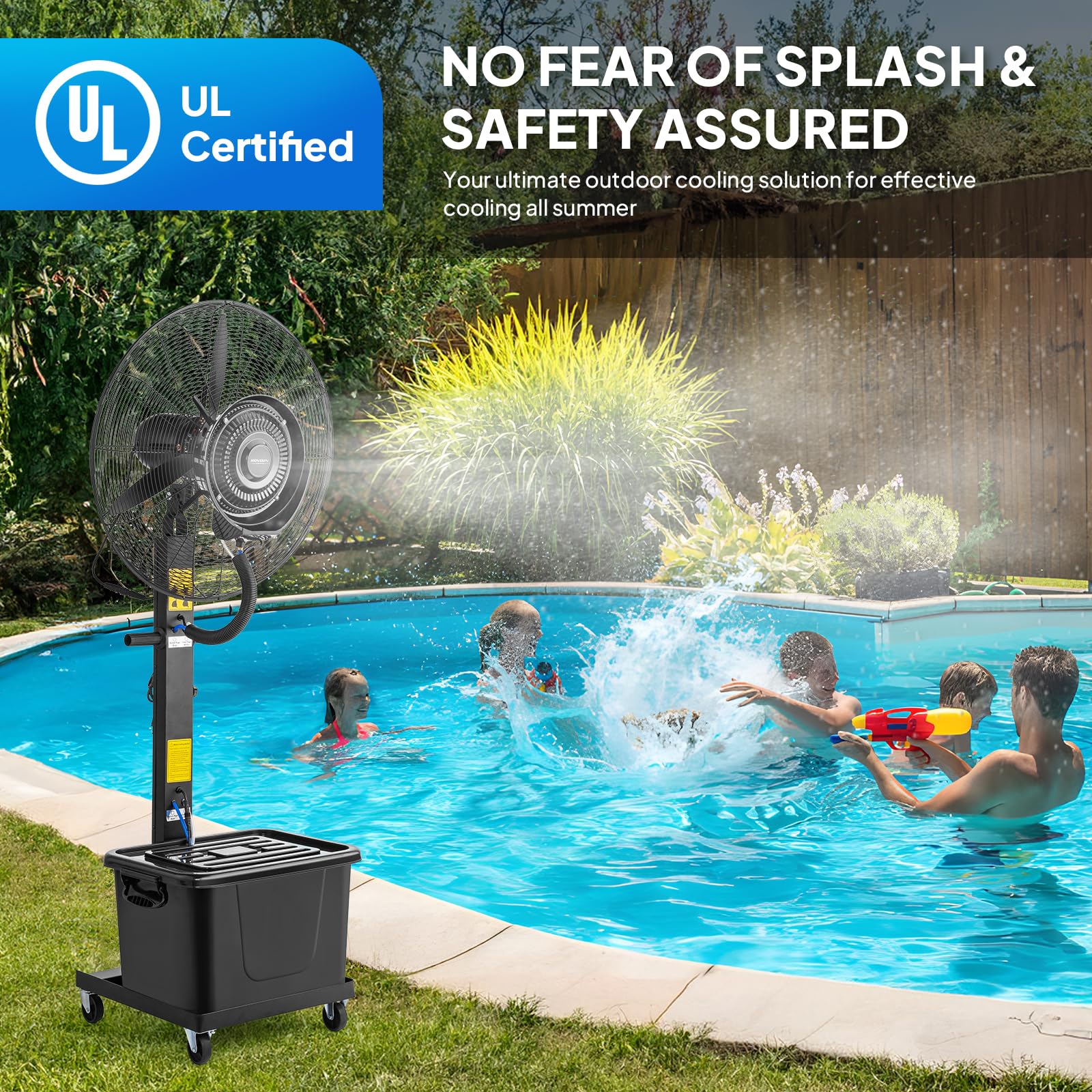 ROVSUN 26" 260W 110V Industrial Industrial Mister Fan