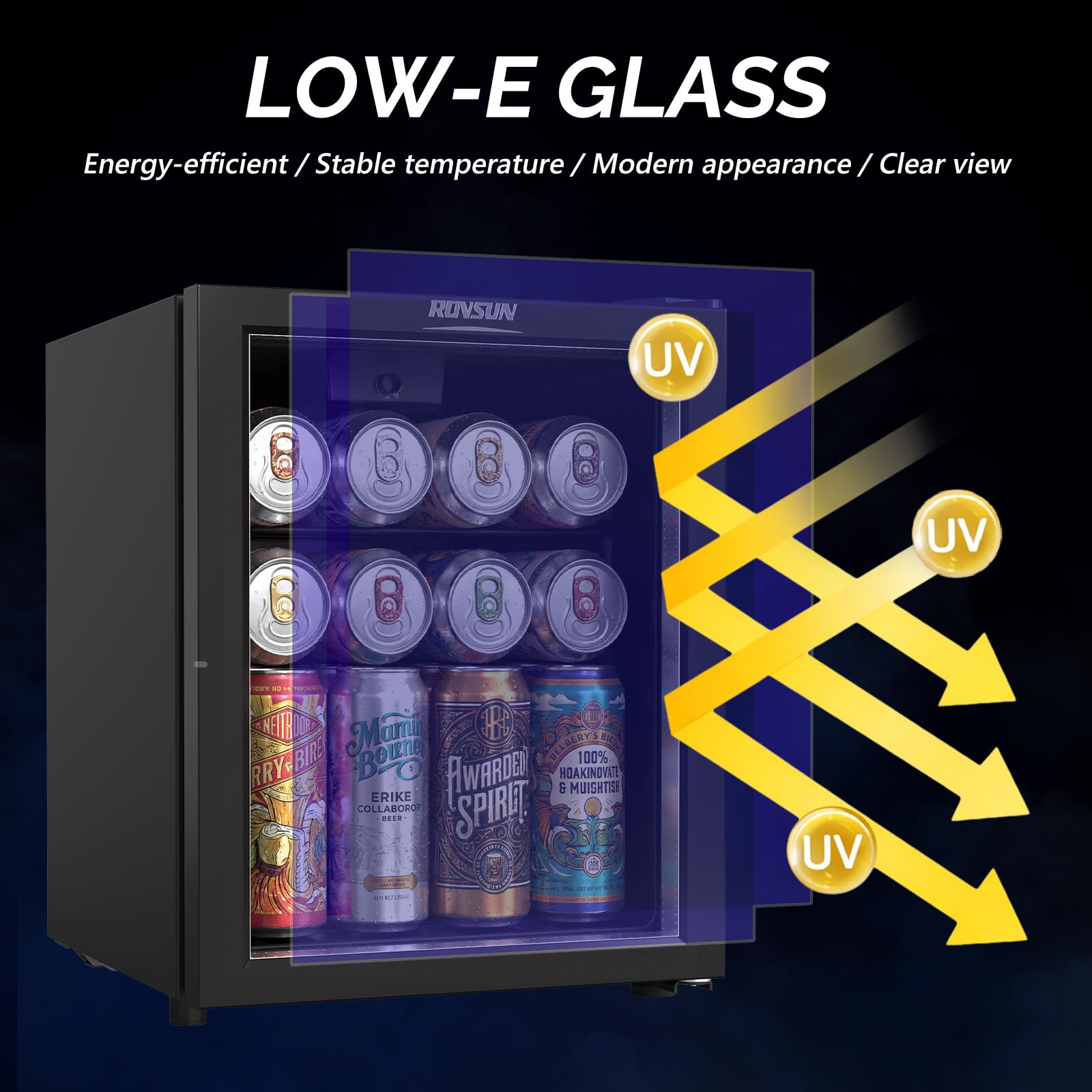 ROVSUN 28 Cans 15" Wide Beverage Refrigerator Cooler
