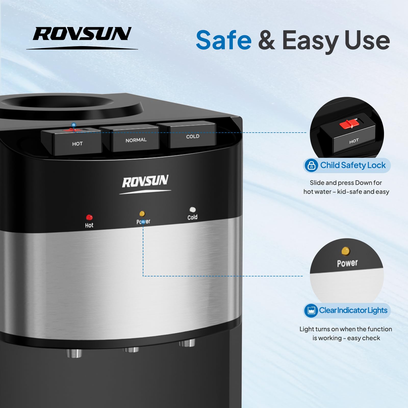 ROVSUN Top Loading Water Cooler Dispenser