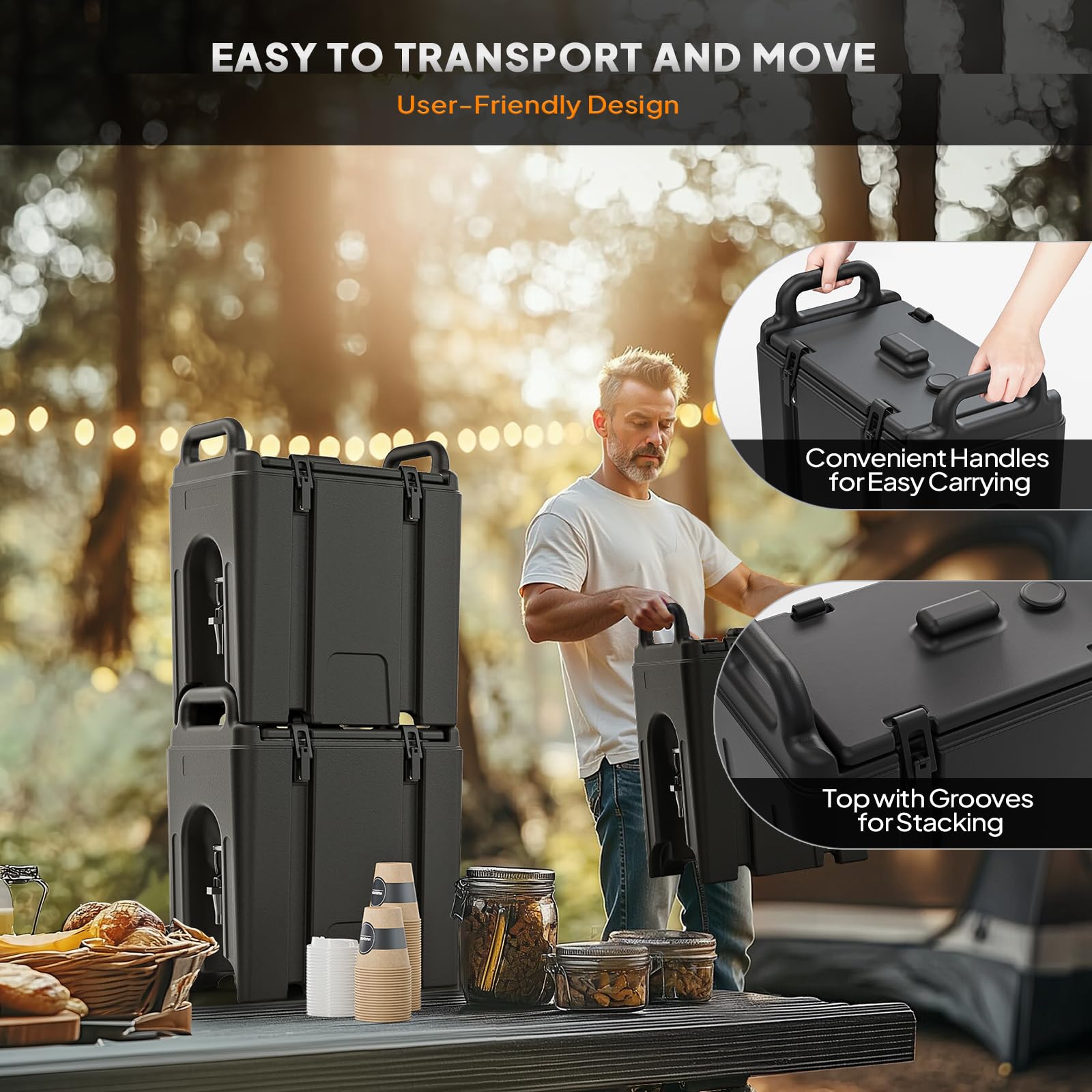 ROVSUN 2.5 Gallon Insulated Beverage Dispenser with 10 Cups