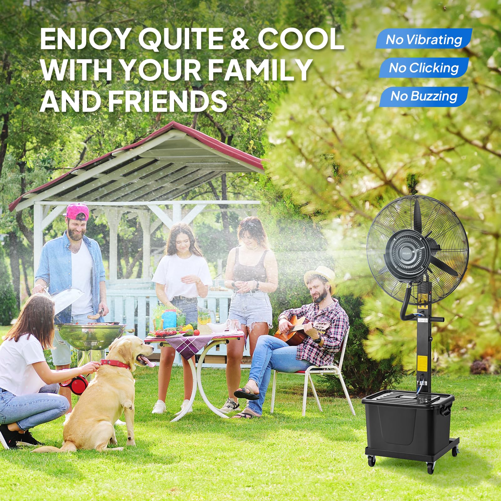 ROVSUN 26" 260W 110V Industrial Industrial Mister Fan