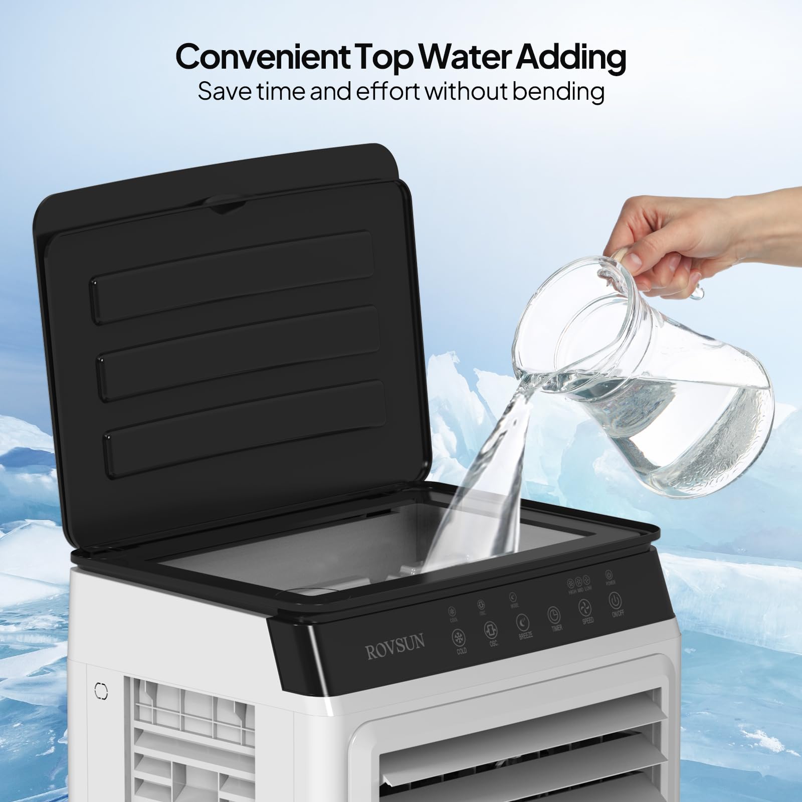 ROVSUN 7.9 Gal Portable Evaporative Air Cooler with Remote Control