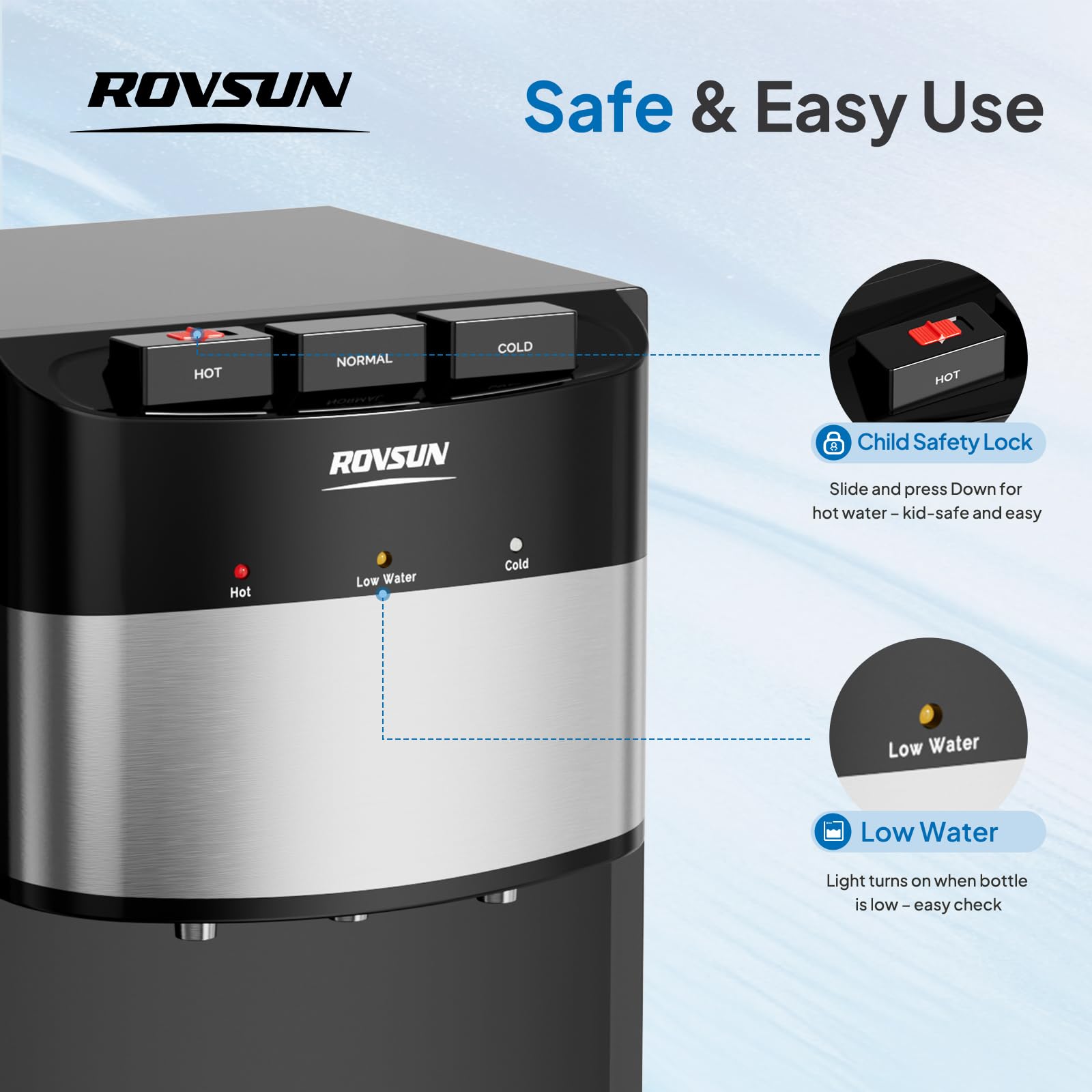ROVSUN Bottom-Load Water Cooler Dispenser