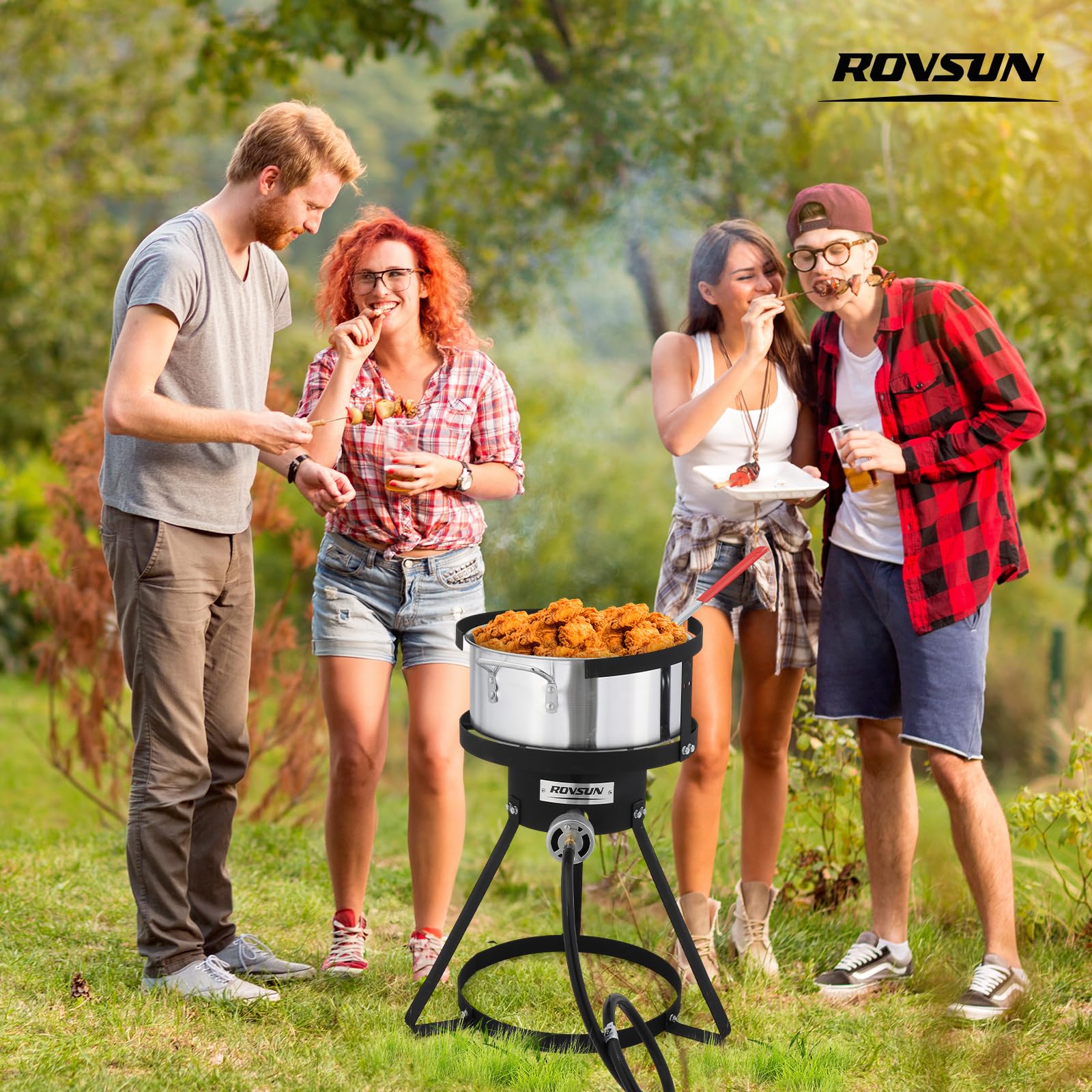 ROVSUN 10 QT Outdoor Propane Fish Fryer Pot Kit