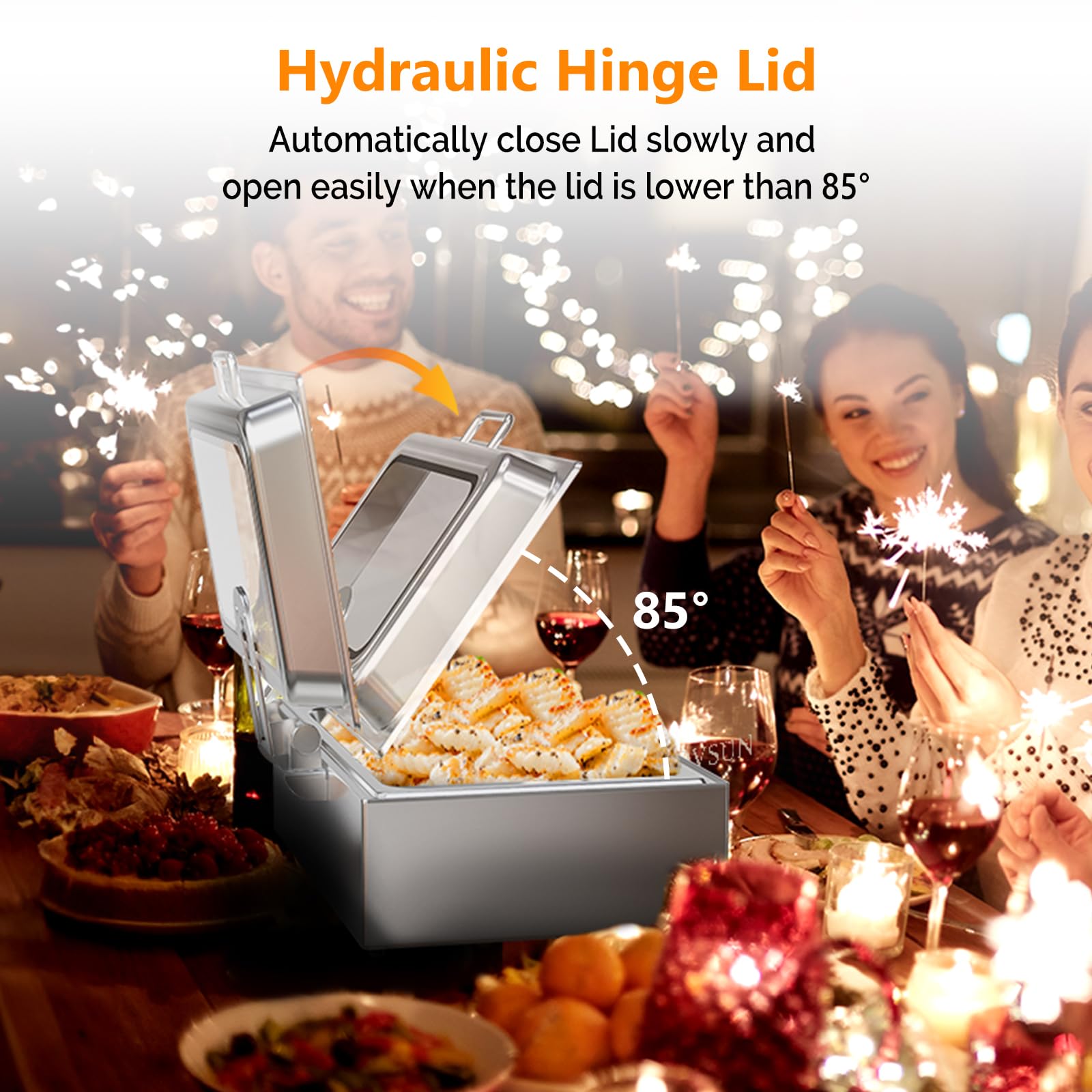 ROVSUN 9 QT Electric Chafing Dish Buffet Set with Temp Control