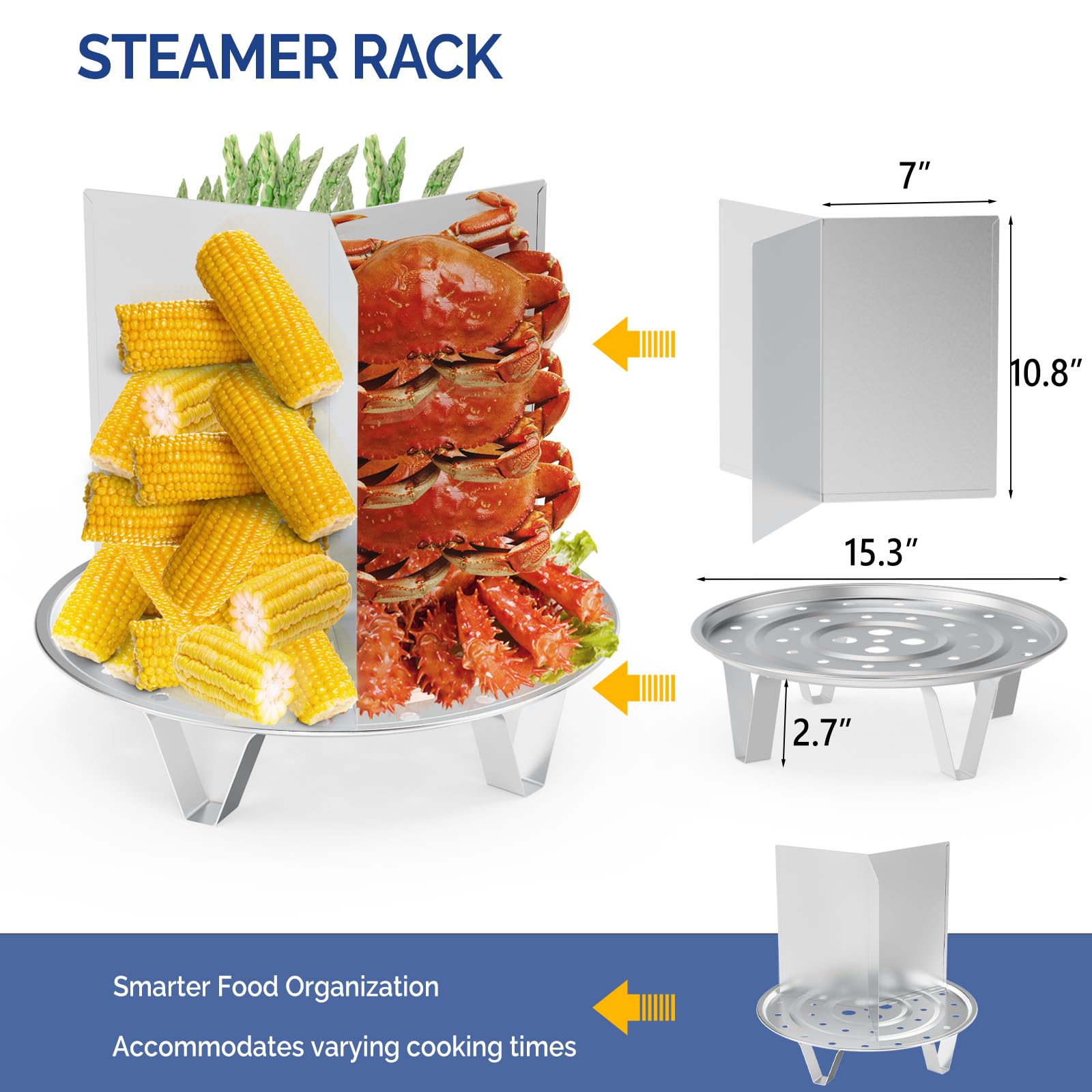 ROVSUN 52 QT Stainless Steel Tamale Steamer Pot