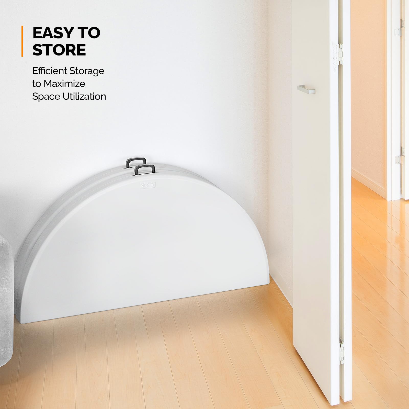 60" Round Bi-Folding Portable Plastic Dining Card Table