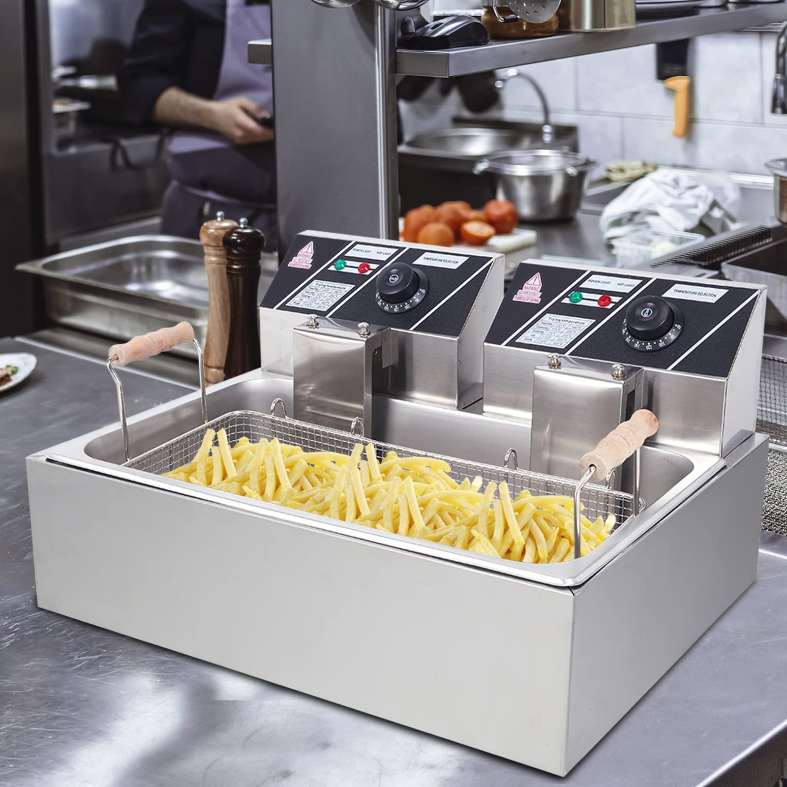 ROVSUN 23.8 QT 110V 5000W Single Tank Electric Deep Fryer
