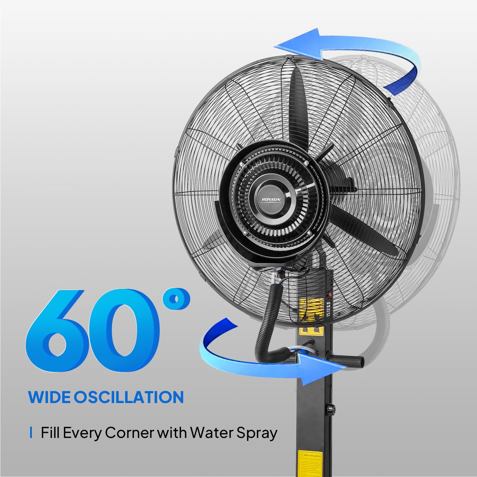 ROVSUN 26" 260W 110V Industrial Industrial Mister Fan