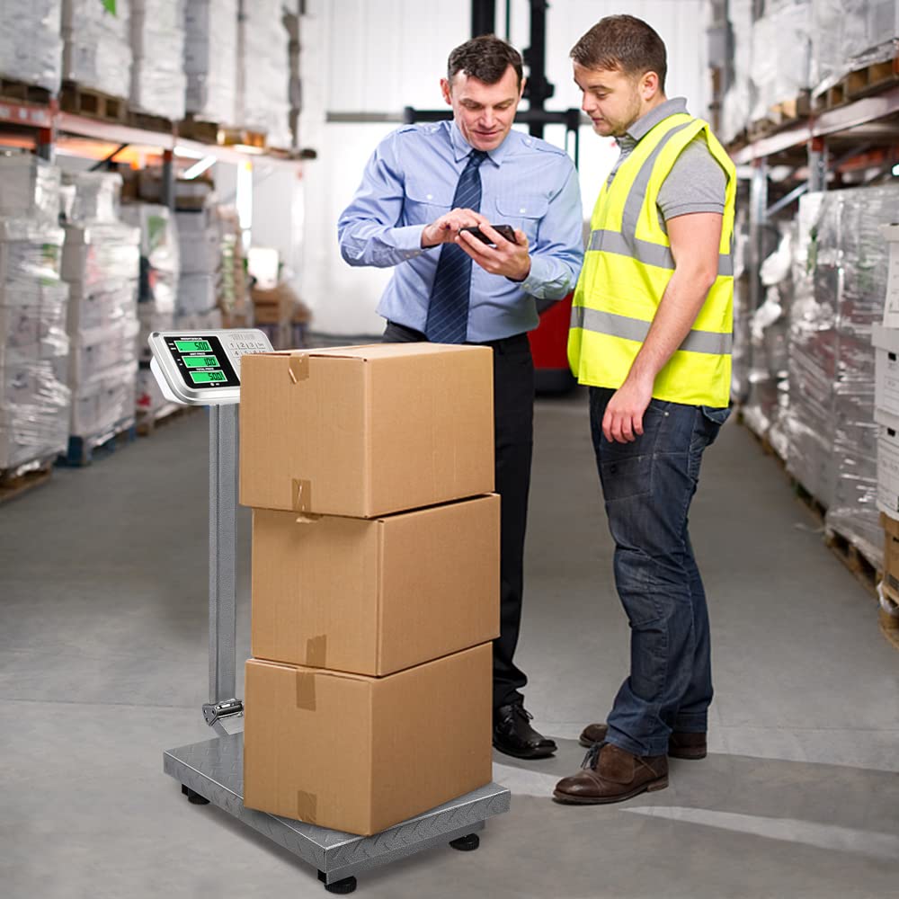 661 LBS Weight Electronic Platform Scale for Retail Super Market Grocery Stores Grey