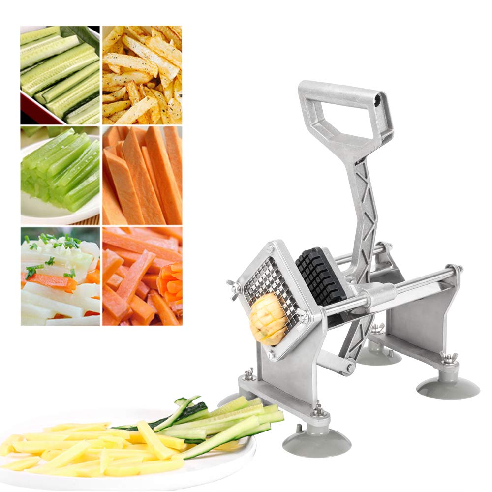ROVSUN Commercial French Fry Cutter with 4 Sizes Blades