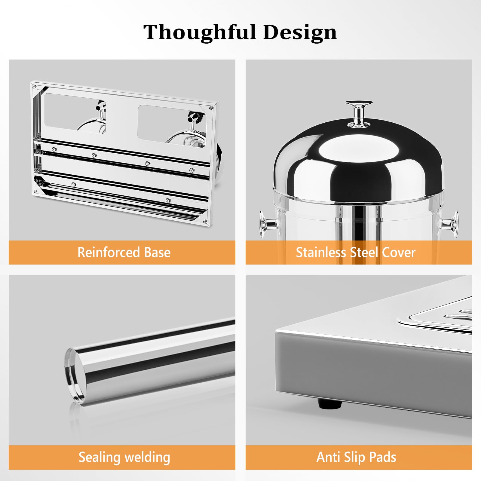 ROVSUN 4.4 Gallon Juice Beverage Dispenser with Ice Container