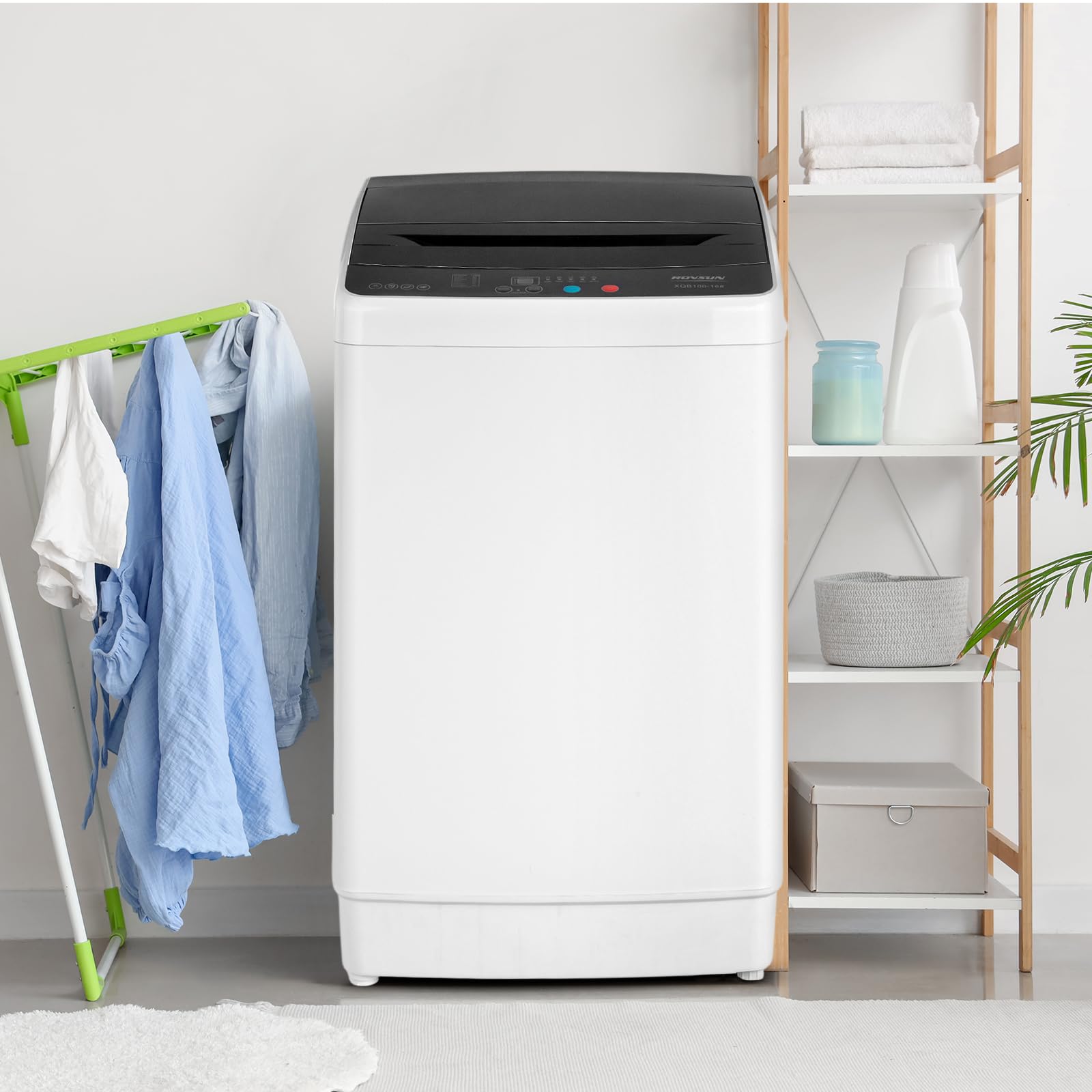ROVSUN 3.0 Cu.Ft. 400W 110V Automatic Top-Loading Washer