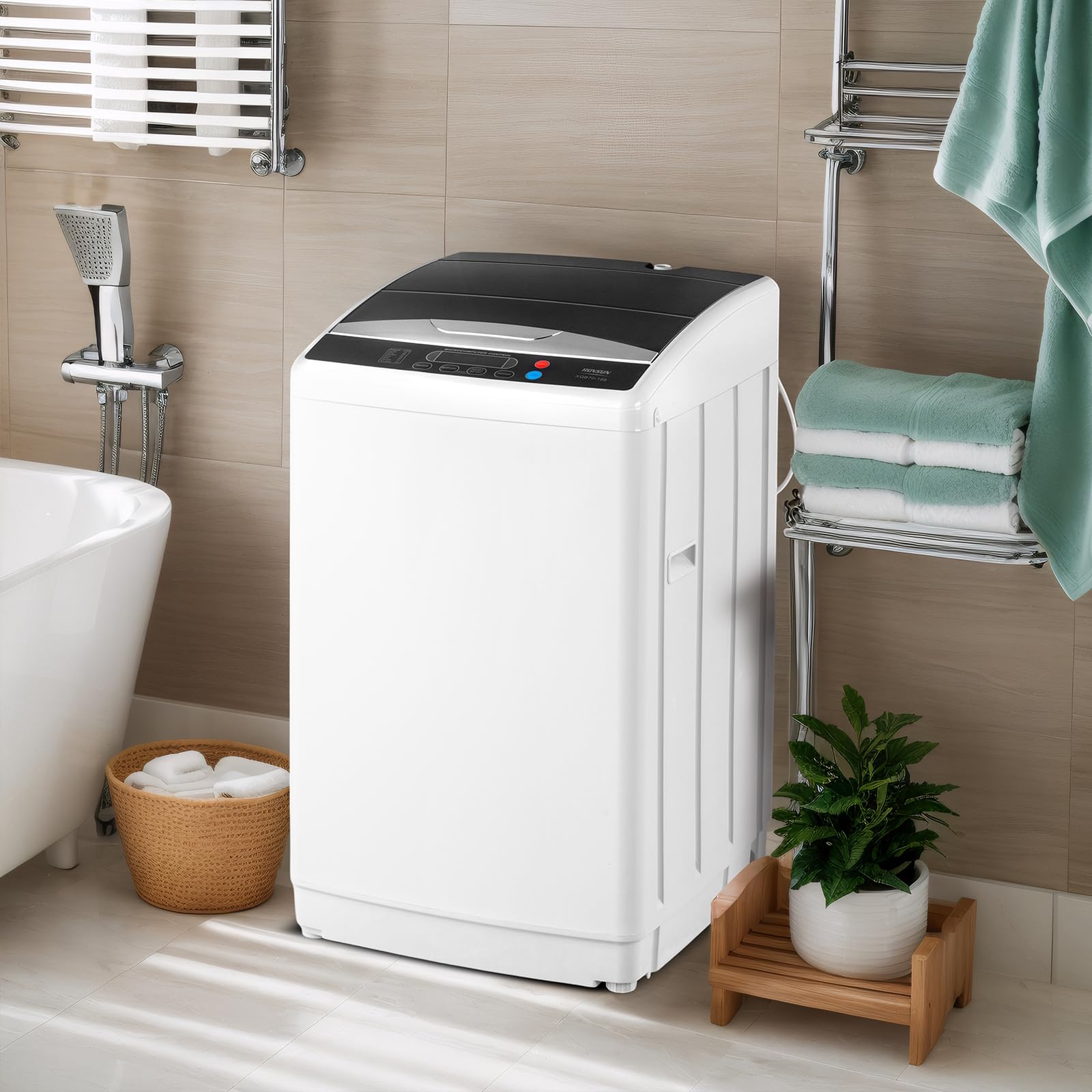 ROVSUN 2.3 Cu.Ft. 400W 110V Automatic Top-Loading Washer