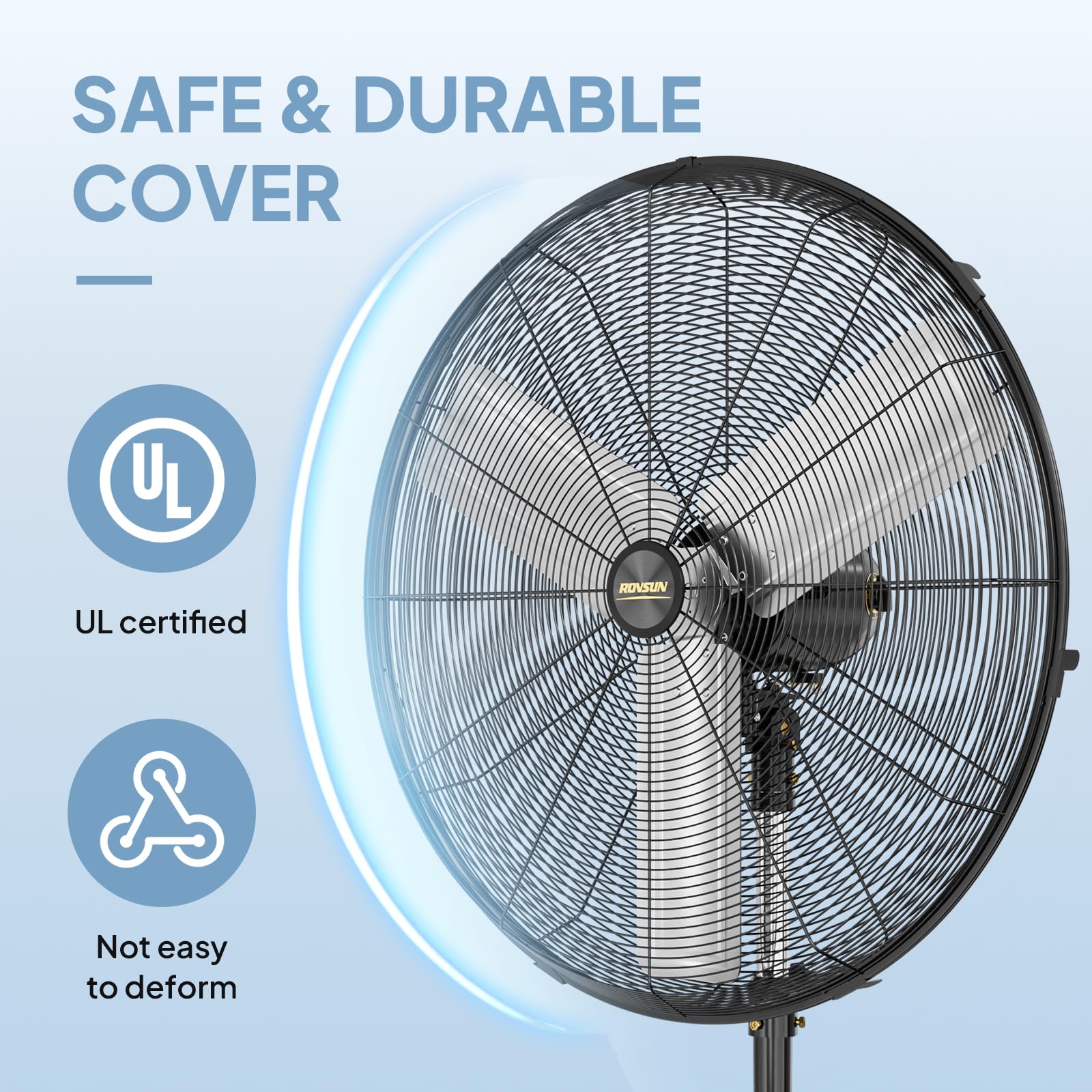 ROVSUN 30" 220W 110V Industrial Pedestal Fan