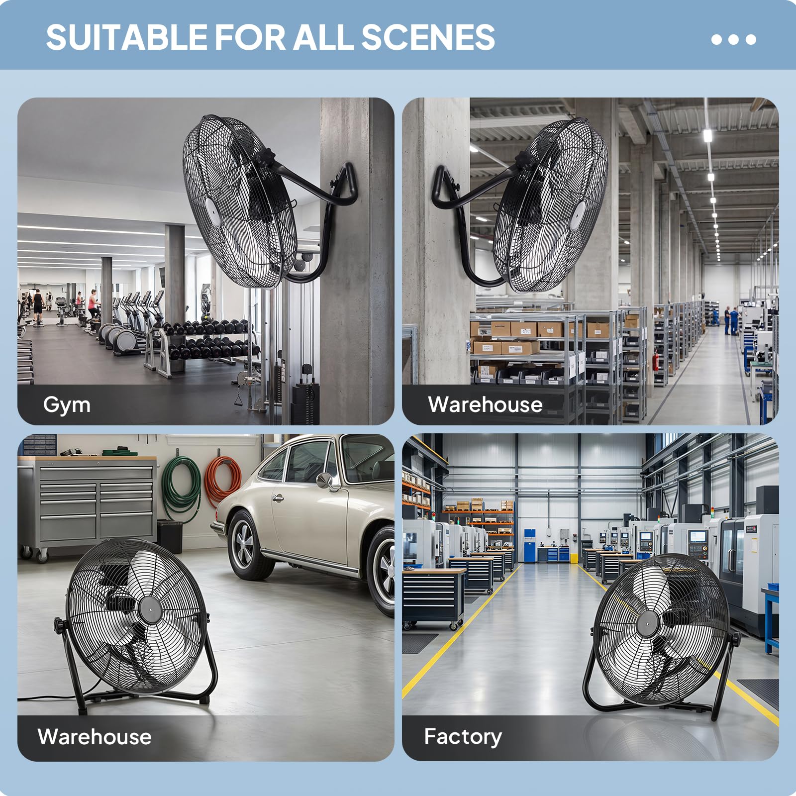 ROVSUN 16" 110W 110V Industrial Floor Fan