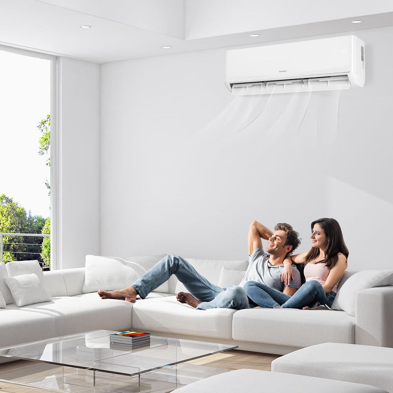 ROVSUN 9000 BTU 23 SEER2 115V Wifi Enabled Ductless Mini Split Air Conditioner with Heat Pump Inverter & Install Kit